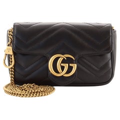 Gucci GG Marmont Flap Bag Matelasse Leather Super Mini