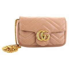 Gucci GG Marmont Flap Bag Matelasse Leather Super Mini