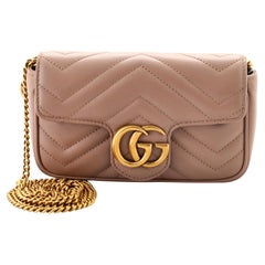 Gucci GG Marmont Flap Bag Matelasse Leather Super Mini Gucci GG Marmont Flap Bag Matelasse Leather Super Mini