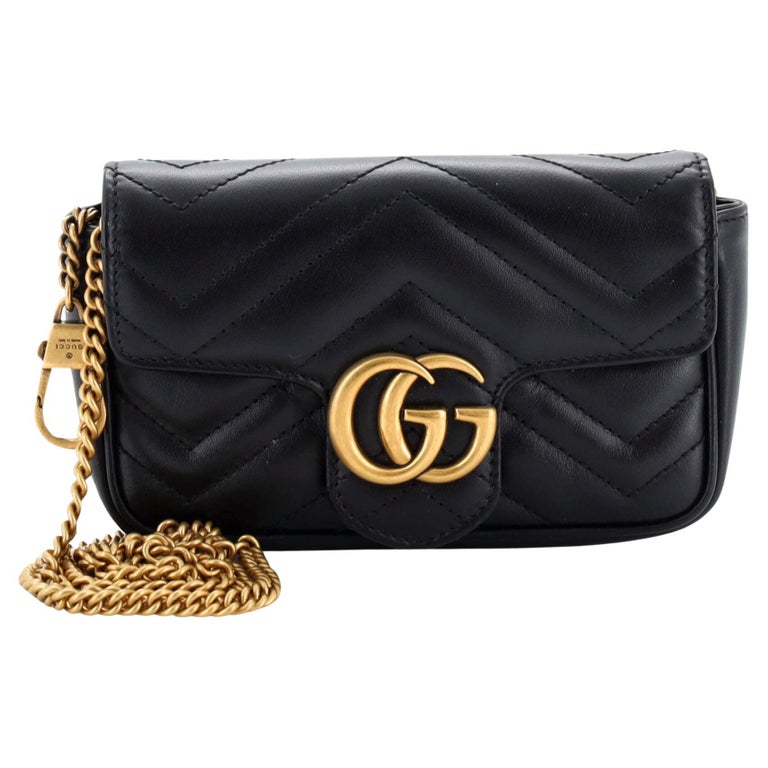 Gucci GG Marmont Leather Super Mini Crossbody Bag For Sale at 1stDibs