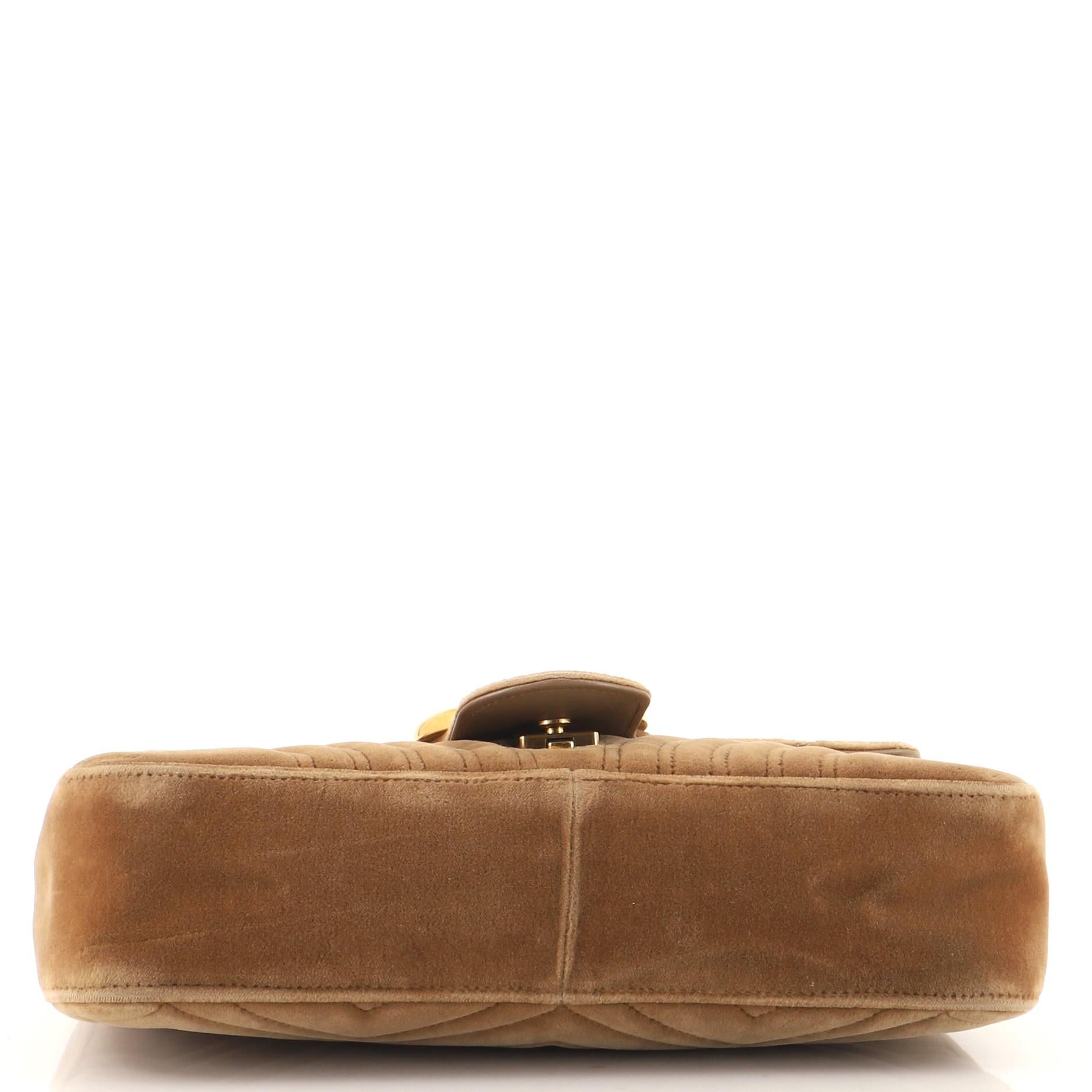 brown velvet gucci bag
