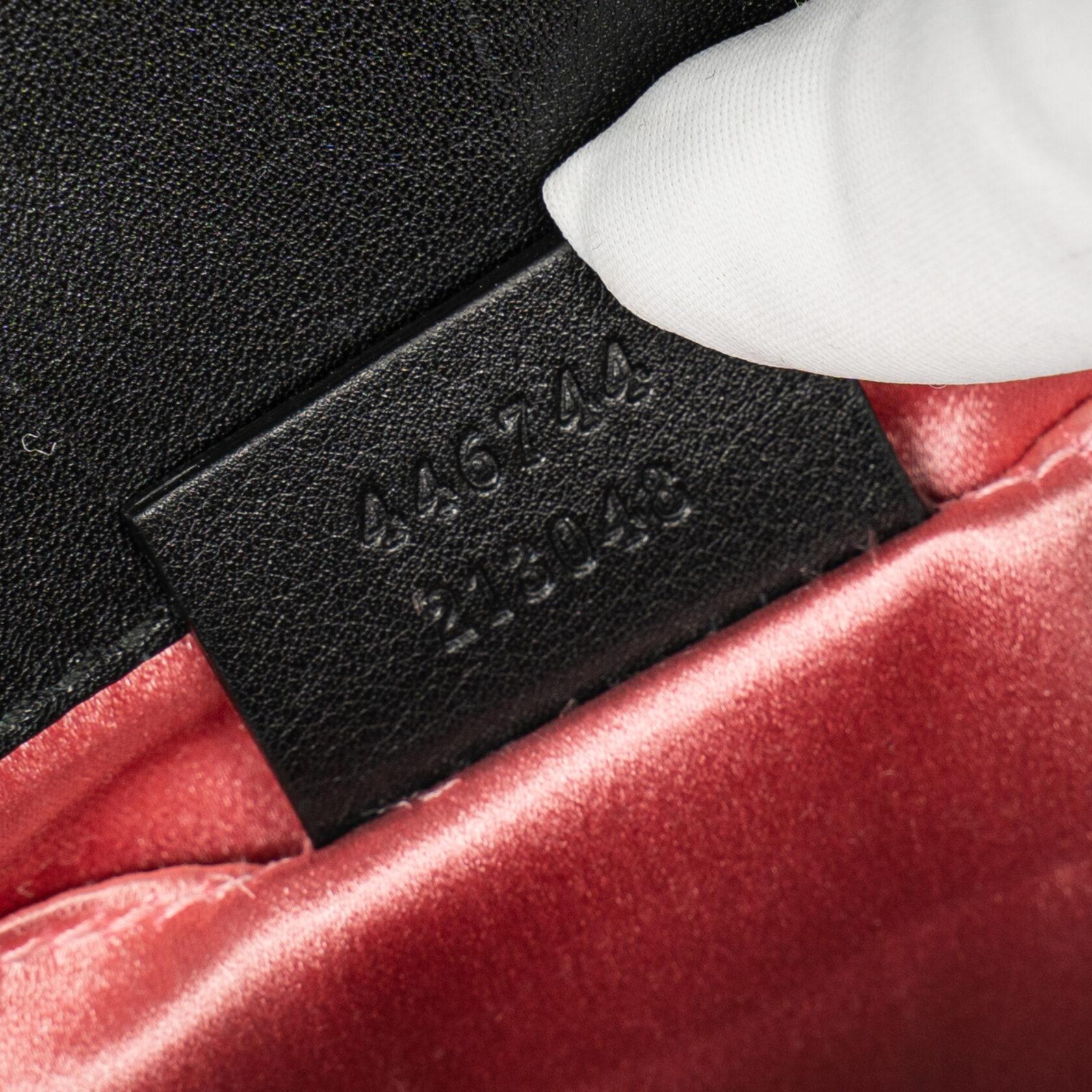 Gucci GG Marmont Flap Bag Matelasse Velvet Mini For Sale 9