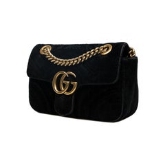Gucci GG Marmont Flap Bag Matelasse Velvet Mini