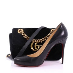 Gucci GG Marmont Flap Bag Matelasse Velvet Mini