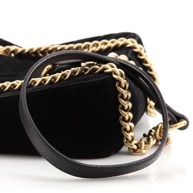 Women's or Men's Gucci GG Marmont Flap Bag Matelasse Velvet Mini