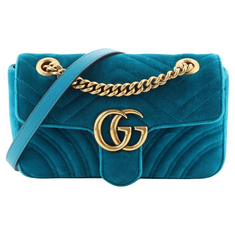 Gucci GG Marmont Flap Bag Matelasse Velvet Mini at 1stDibs | gucci marmont  mini blue, gucci marmont velvet mini bag, light blue gucci marmont bag