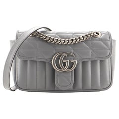 Gucci GG Marmont Flap Bag Mixed Matelasse Leather Mini