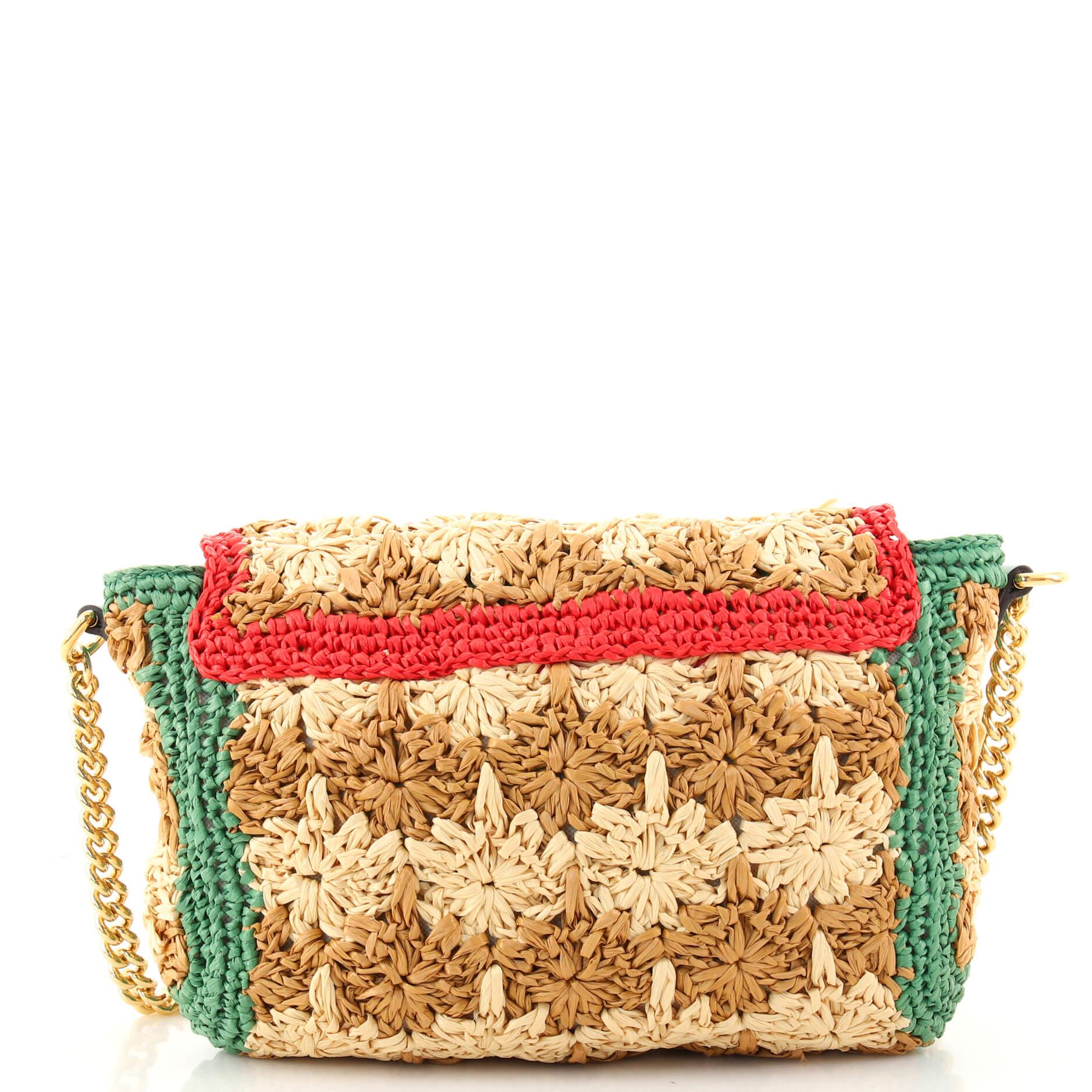 gucci marmont raffia bag