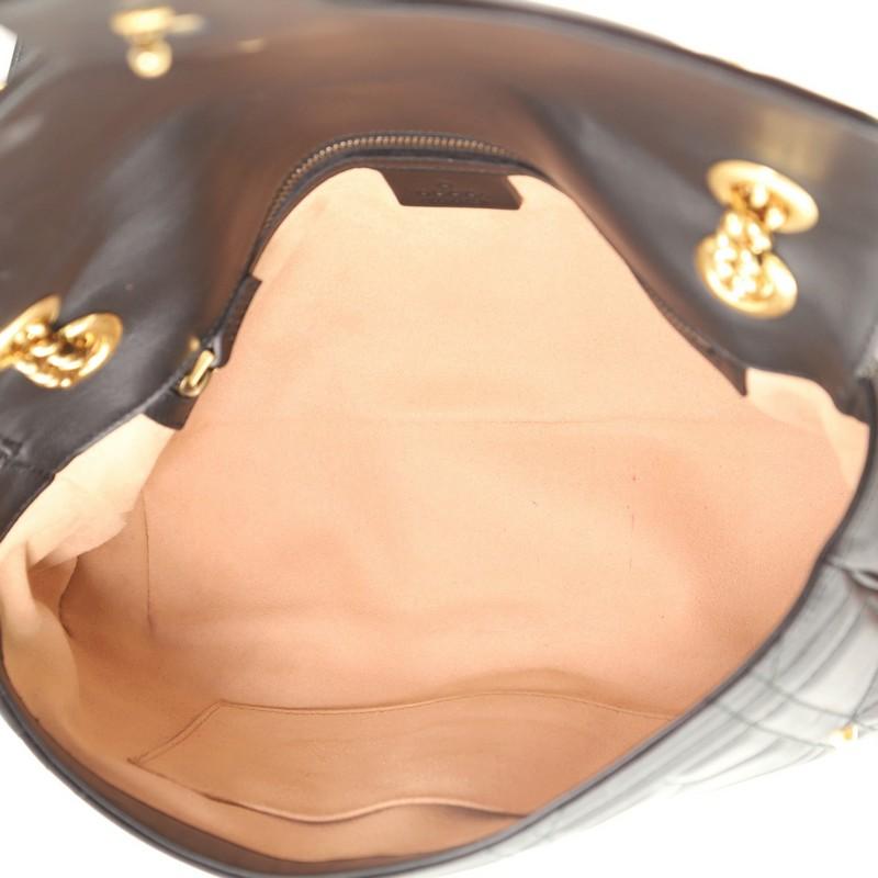 Gucci  GG Marmont Flap Bag Studded Matelasse Leather Medium In Good Condition In NY, NY