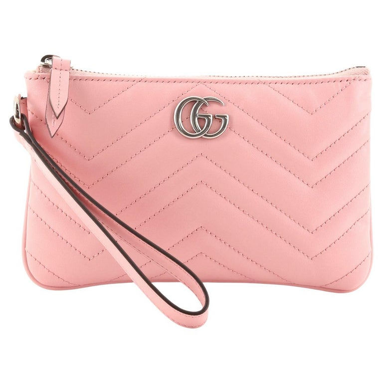GG Matelasse Leather Wallet in Pink - Gucci