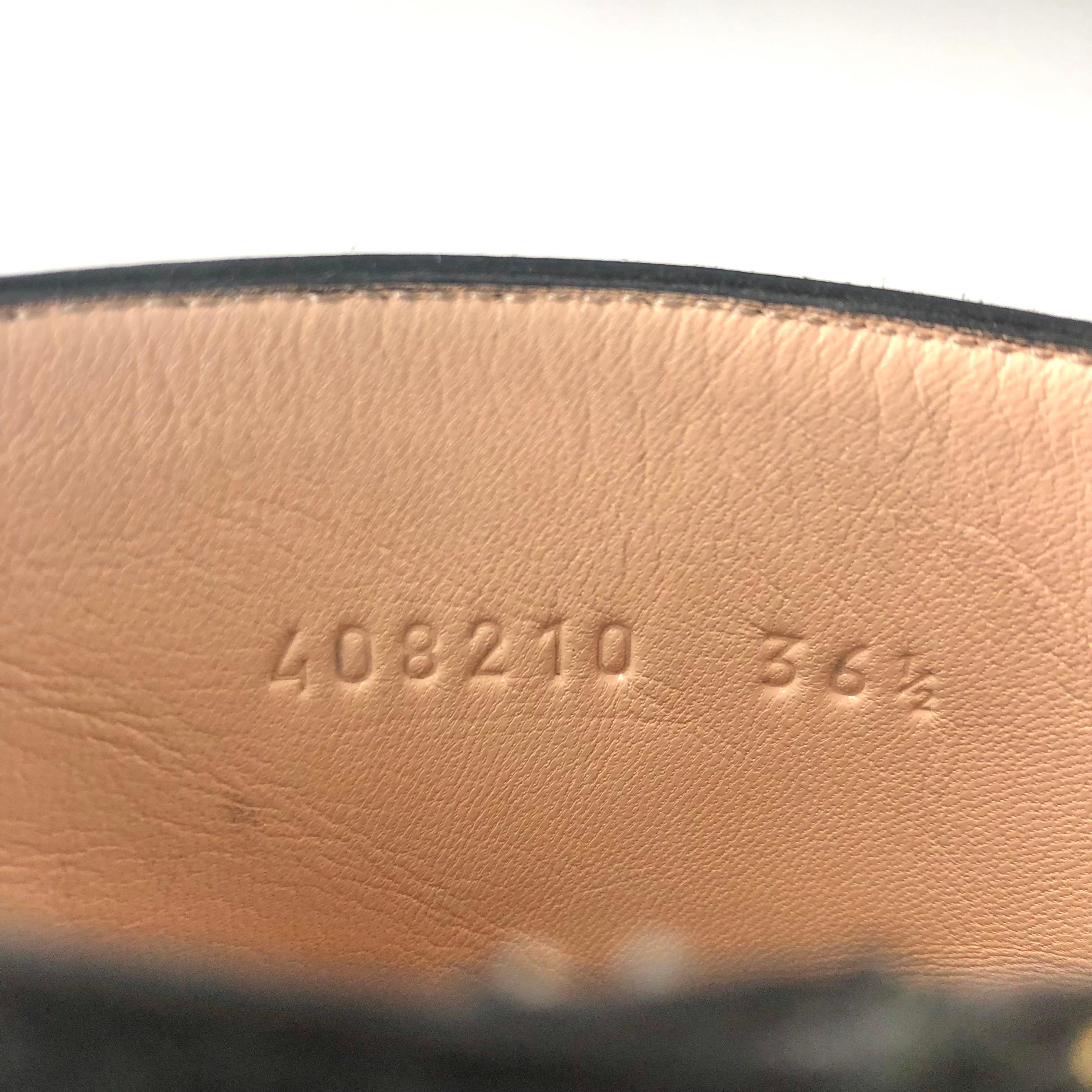 Gucci GG Marmont Flecos Ante Negro Botines 36.5 en venta 5