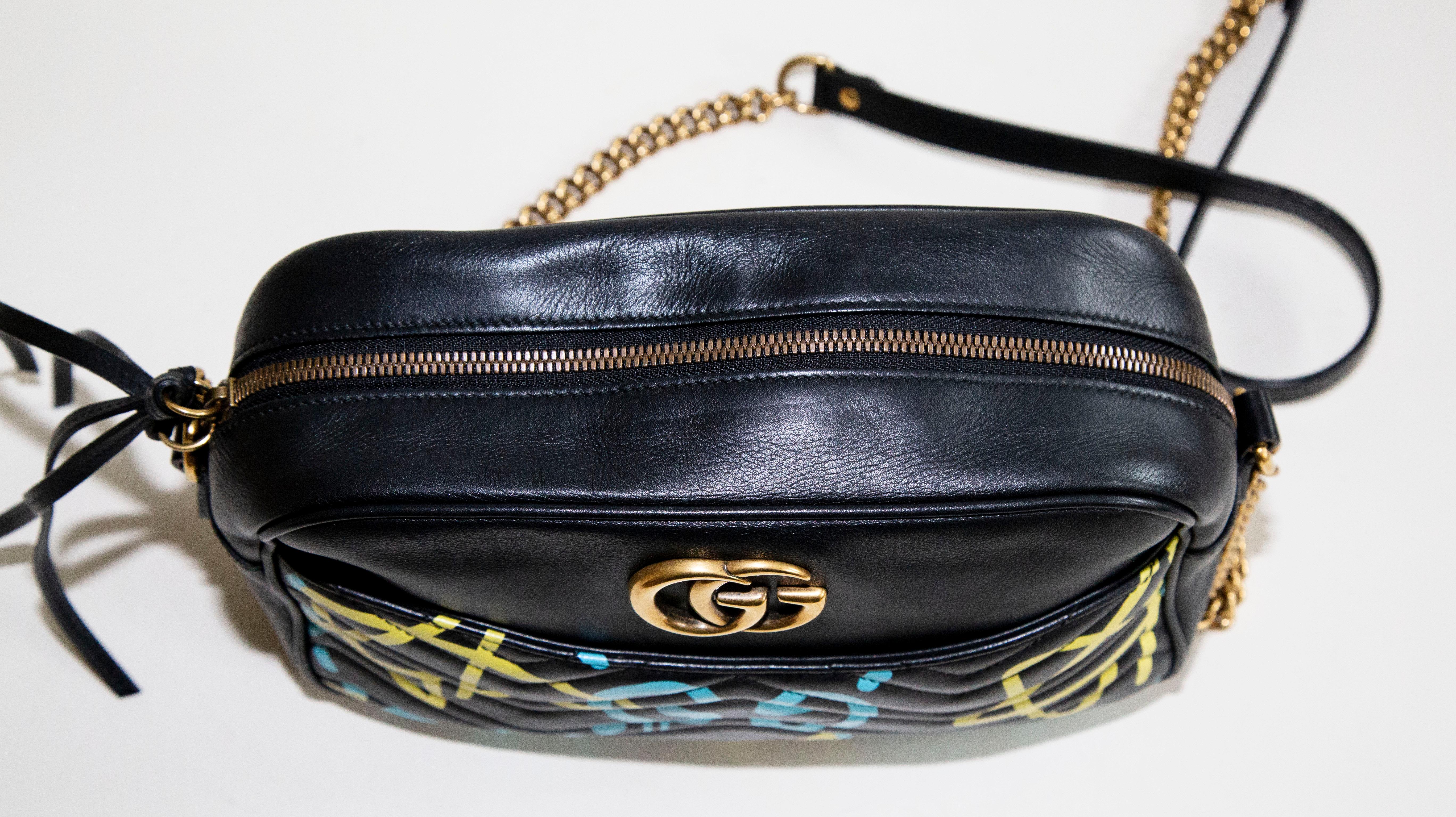 Gucci GG Marmont Ghost Chain Crossbody Bag For Sale 4