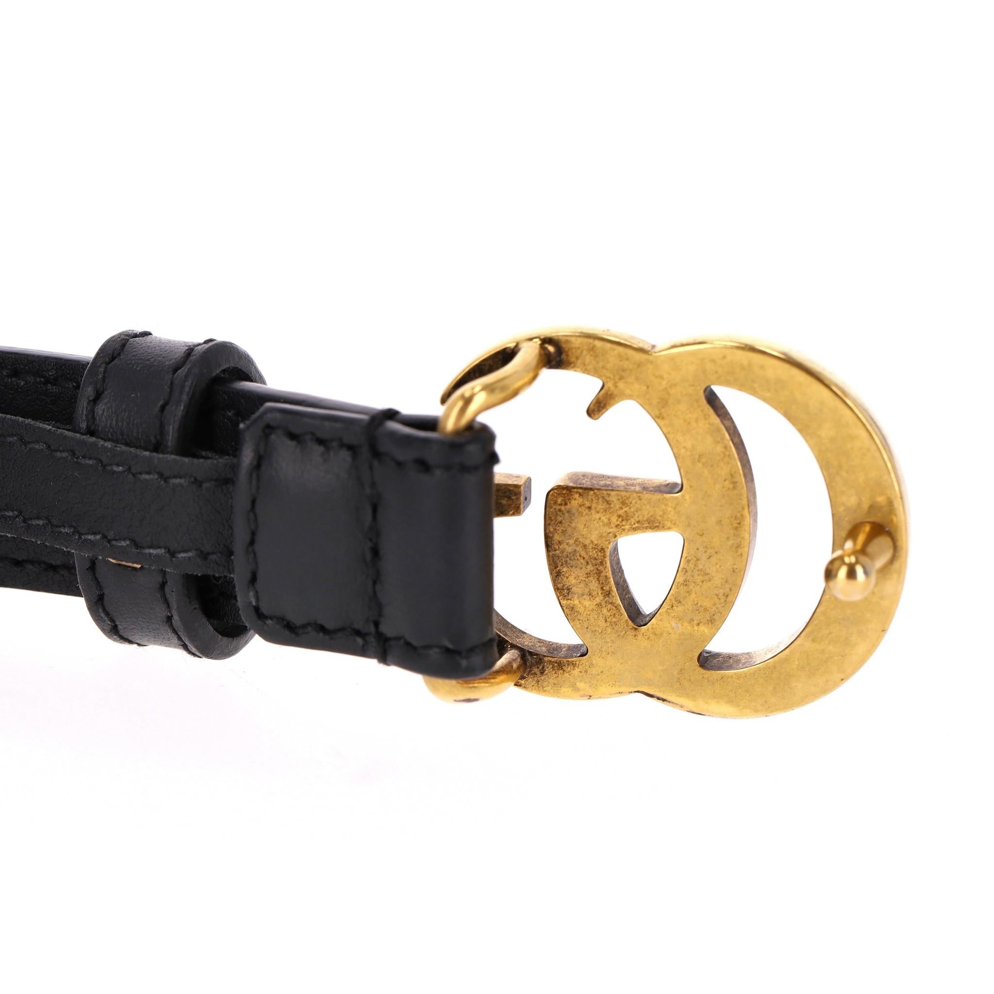 Gucci GG Marmont Leather Belt For Sale 1