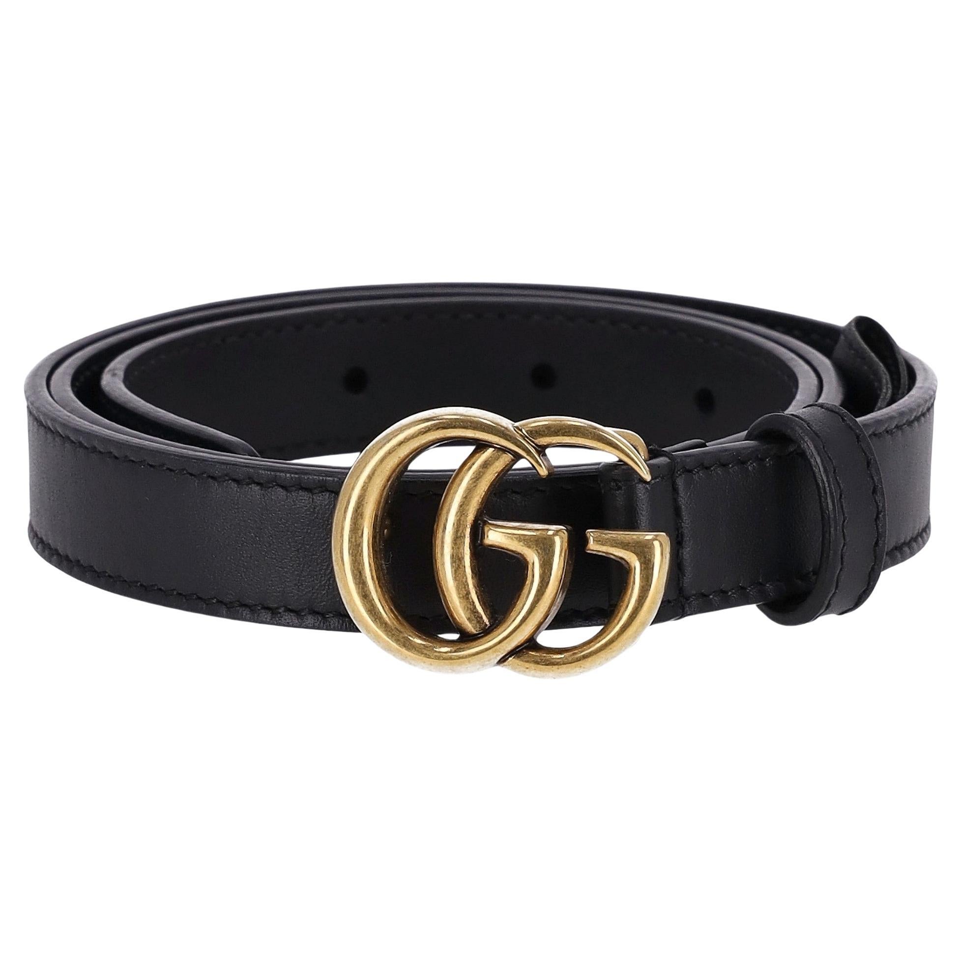 Gucci GG Marmont Leather Belt For Sale