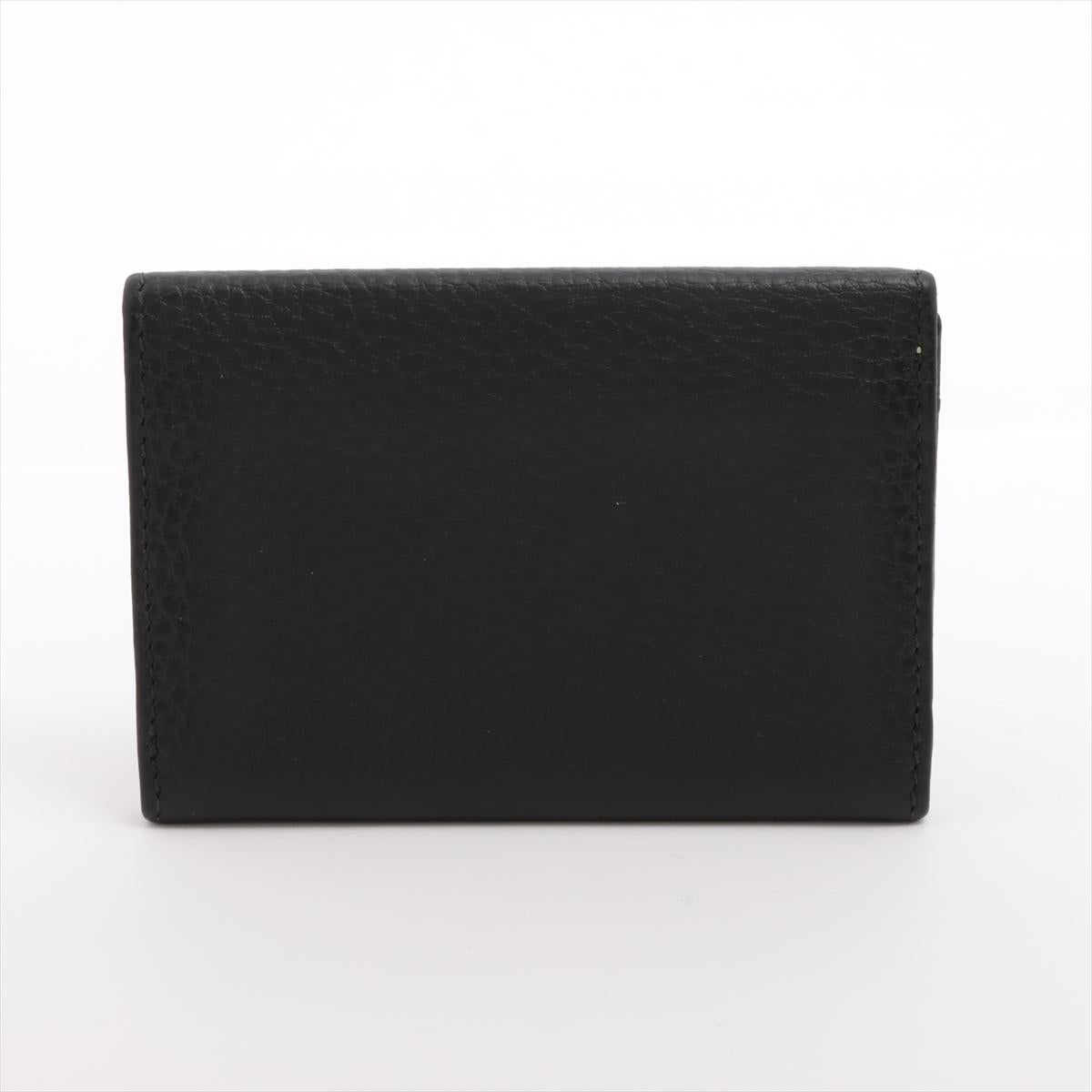 Gucci GG Marmont Leather Card Case Black In Good Condition In Humacao, PR