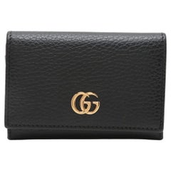 Gucci GG Marmont Kartenetui aus Leder in Schwarz