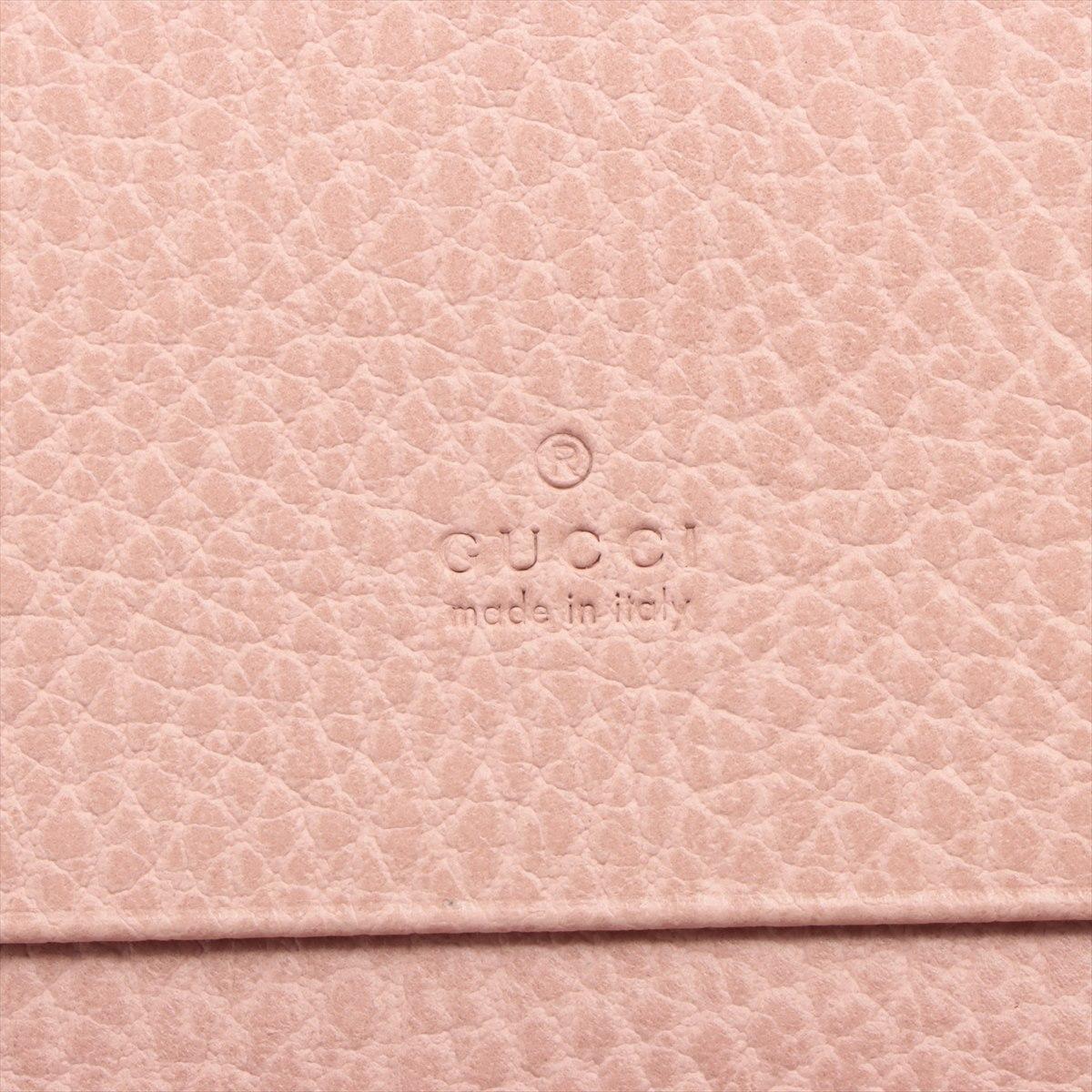 Gucci GG Marmont Leather Card Case Pink For Sale 3