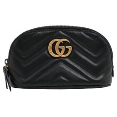 Gucci GG Marmont Leather Pouch Black