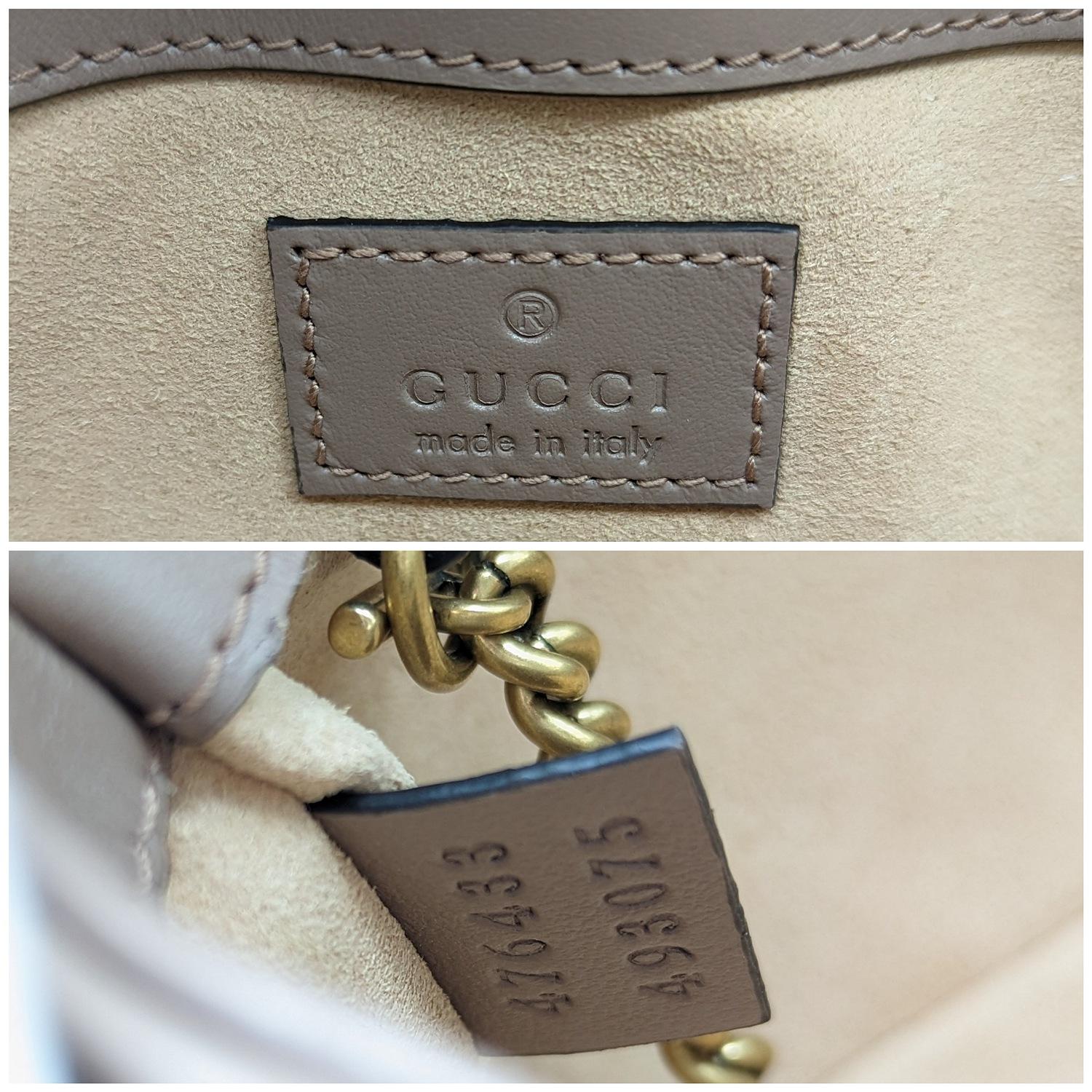 Gucci GG - Super mini sac à bandoulière en cuir Marmont en vente 4