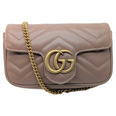 Gucci GG Marmont Leather Super Mini Crossbody Bag