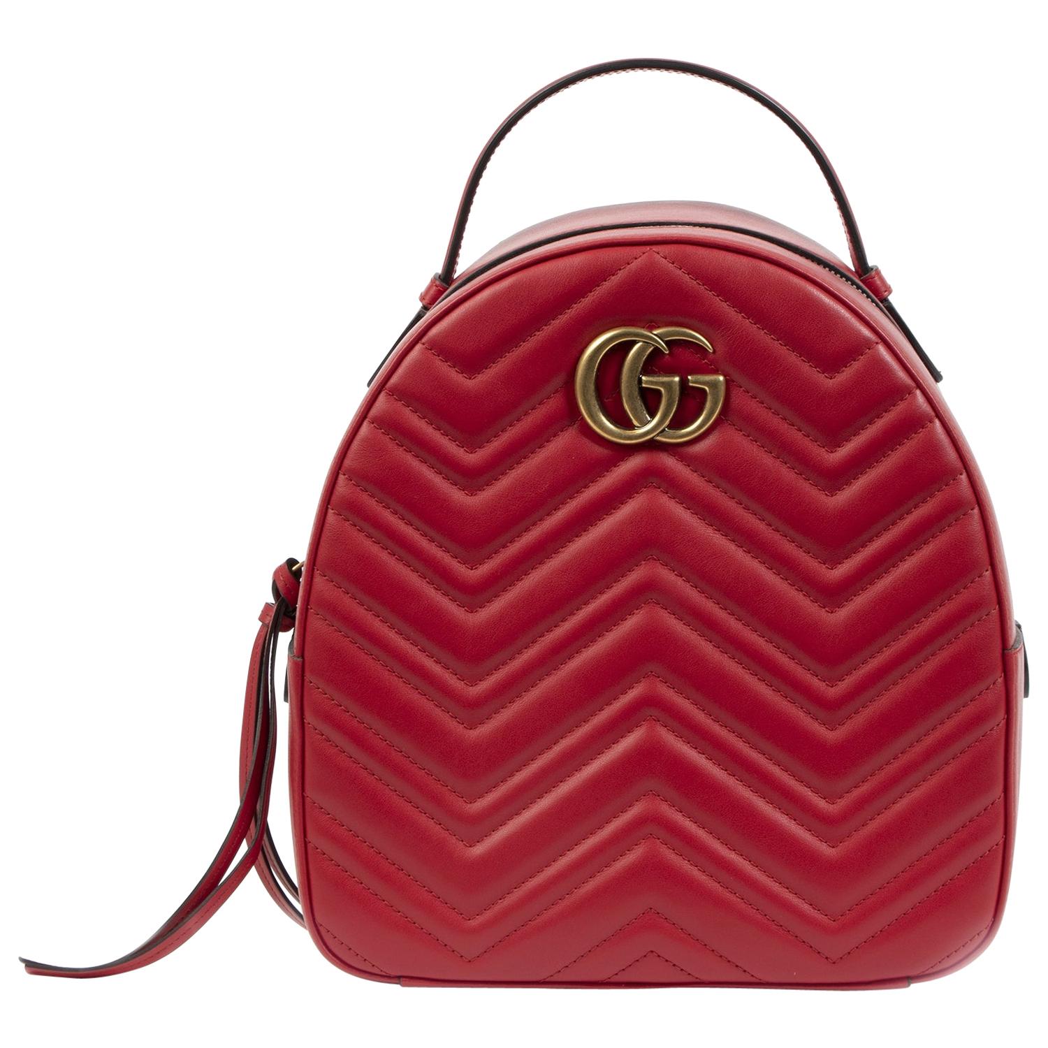 Gucci GG Marmont Matelassé Leather Backpack