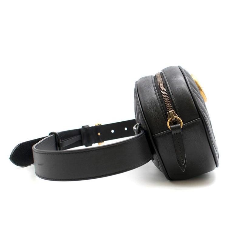 Gucci GG marmont matelasse leather belt bag For Sale at 1stdibs