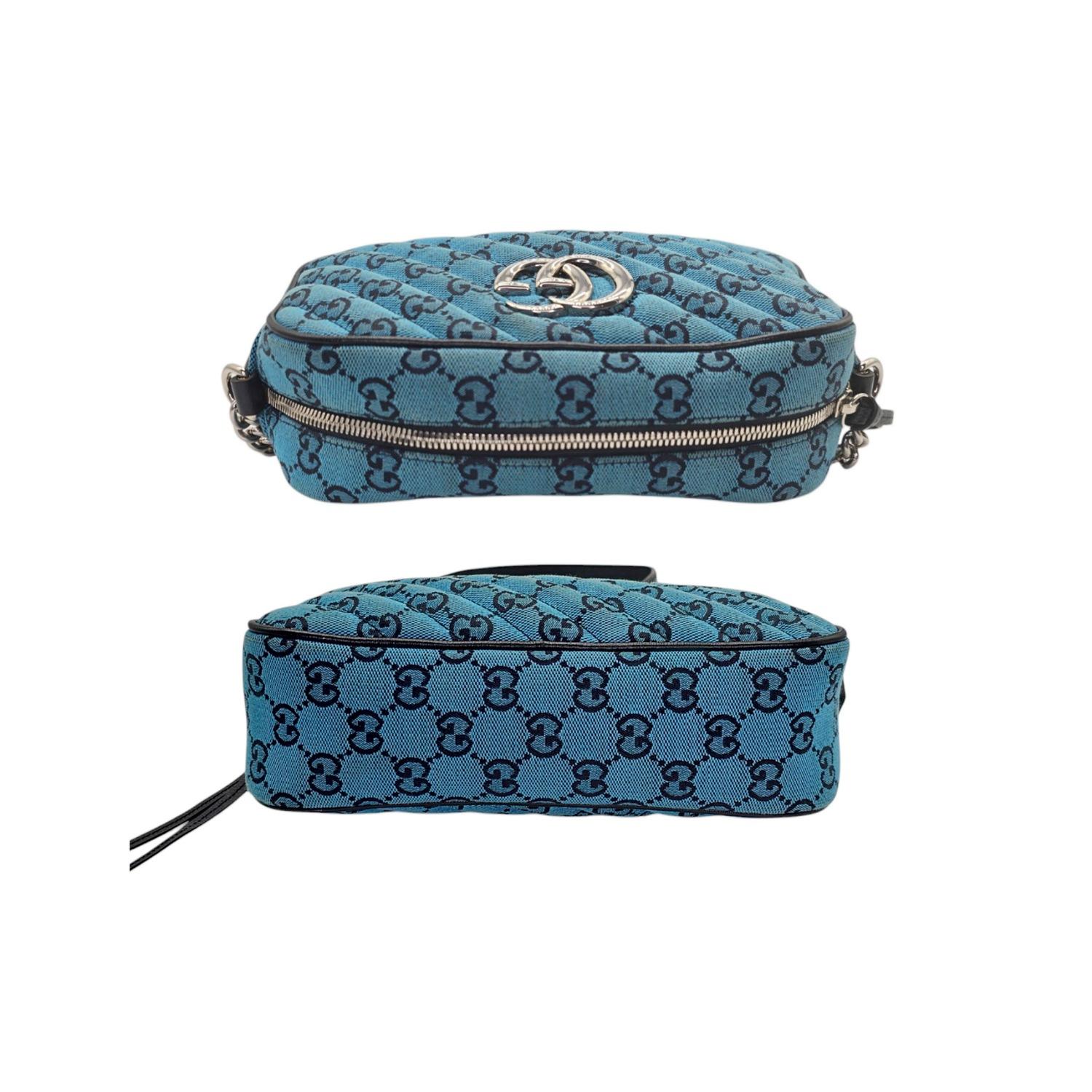 Women's or Men's Gucci GG Marmont Matelasse Quilted Small Camera Bag For Sale