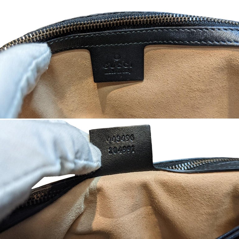 GUCCI GG Marmont Medium Matelasse Shoulder Bag Black