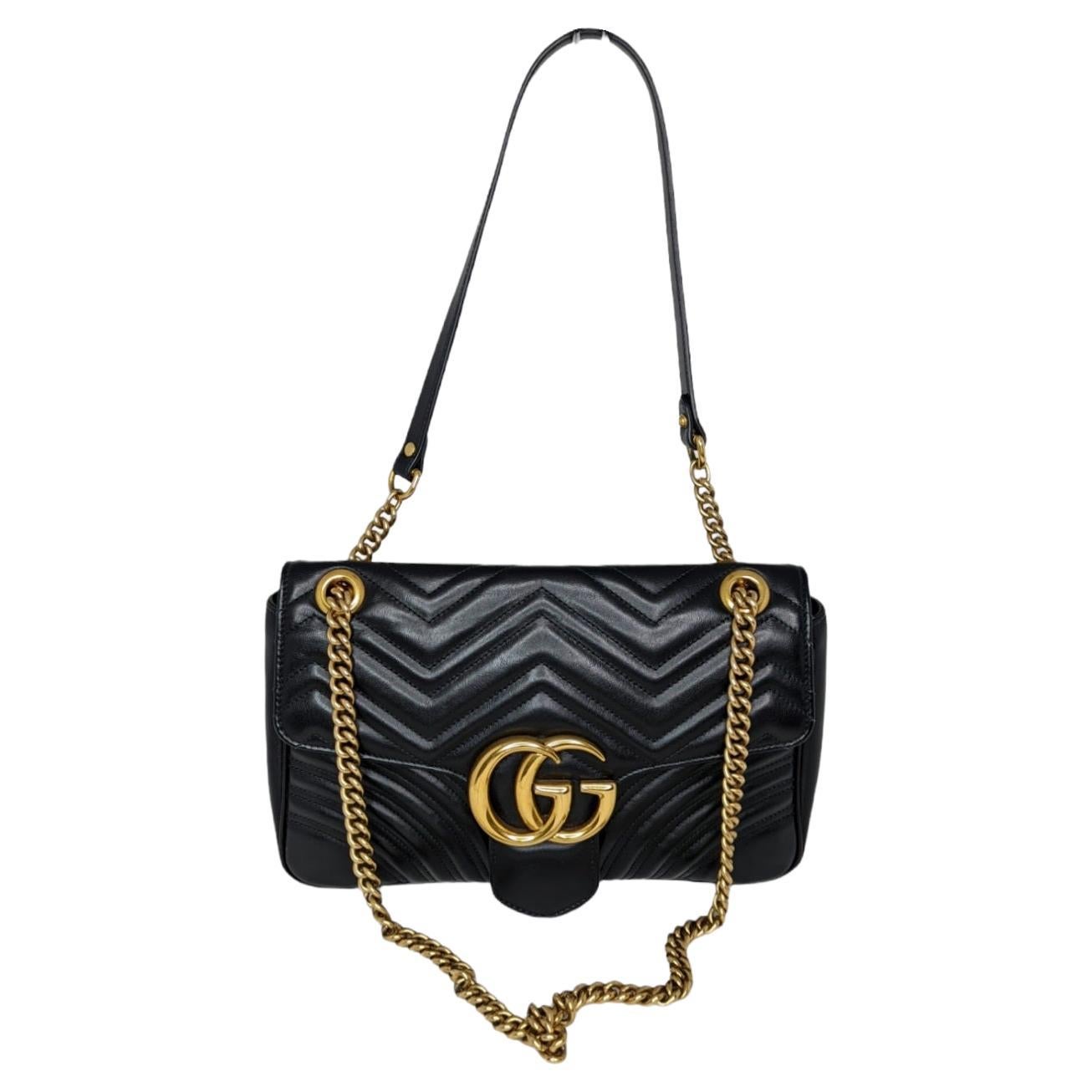 Gucci GG Marmont Medium Matelassé Shoulder Bag