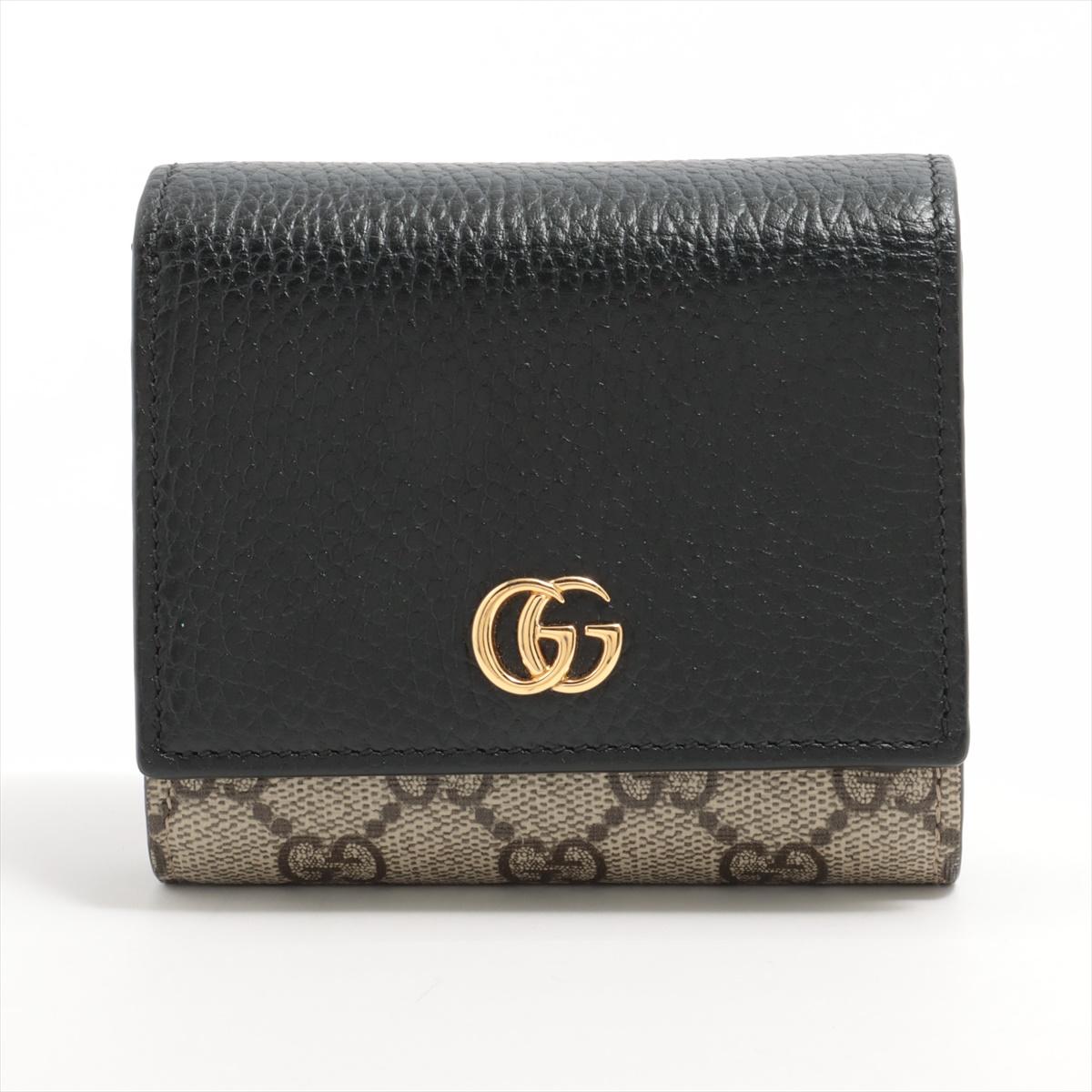Gucci GG Marmont Medium Wallet Black For Sale at 1stDibs