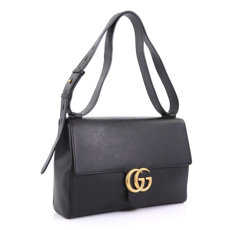 Gucci GG Marmont Messenger Leather Large at 1stDibs