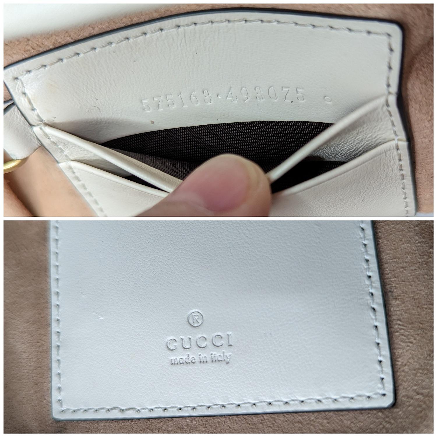 Gucci GG Marmont Mini Bucket Crossbody Bag White 4