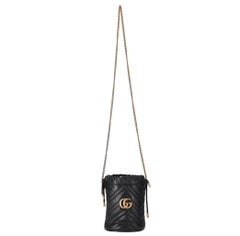Gucci GG Marmont Mini Leather Bucket Bag