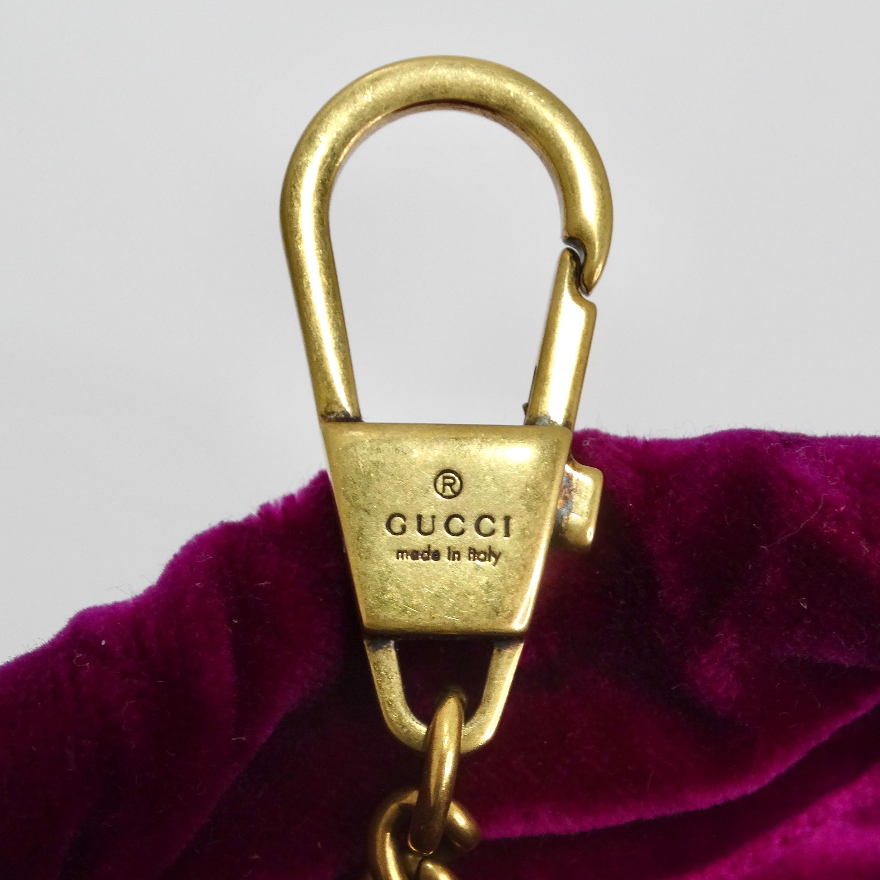 Gucci GG Marmont Mini Velvet Bucket Bag For Sale 7