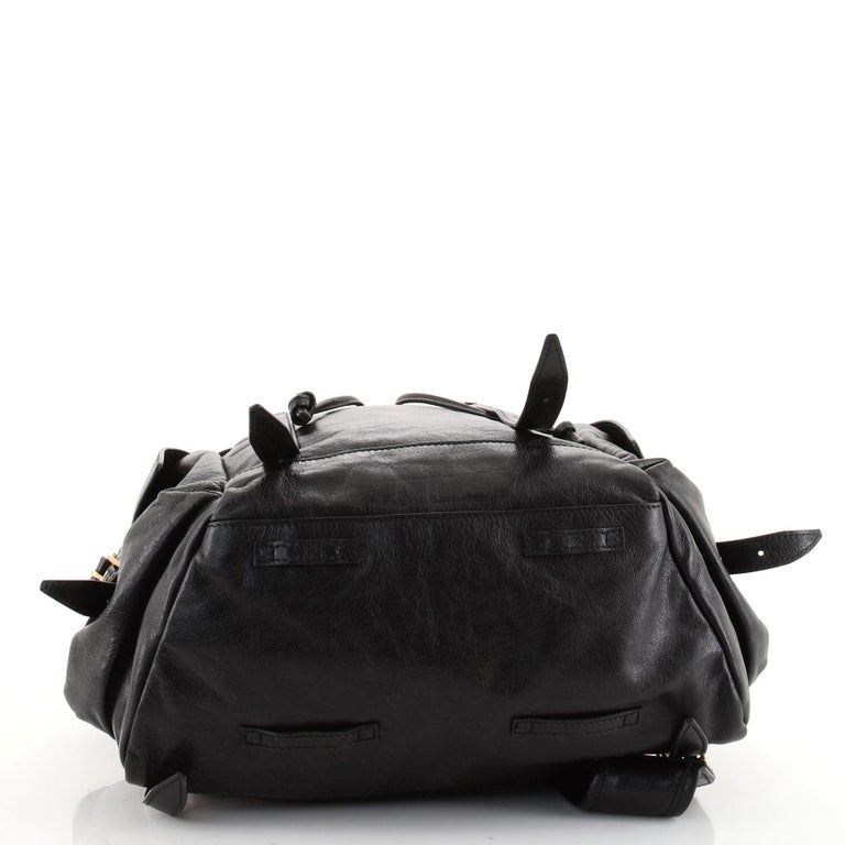 Authentic GUCCI GG Marmont Multipocket  Large Leather Backpack GG Marmont medium backpack in black leather | GUCCI® US main image 3