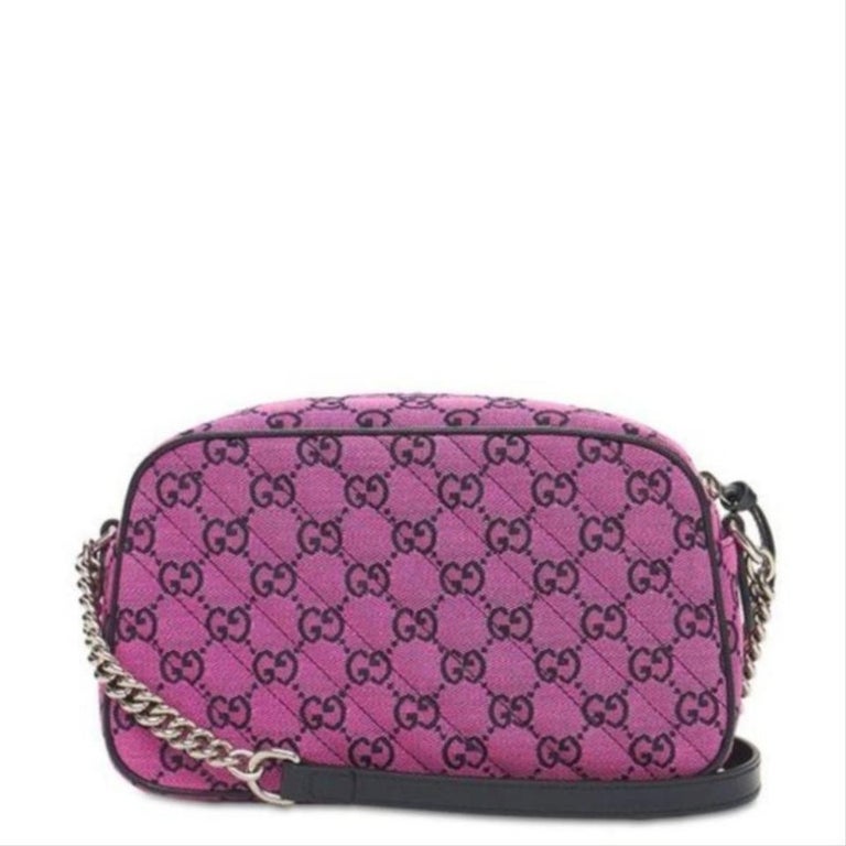 GUCCI GG Marmont Pink Small Shoulder Bag in Pink at 1stDibs