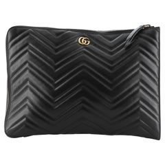 Gucci GG Marmont Portfolio Clutch Matelasse Leather