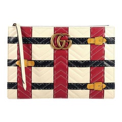 Gucci GG Marmont Pouch Trompe L'Oeil Matelasse Leather