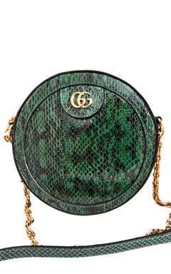 Gucci GG Marmont Python Exotic Skin Leather Bag