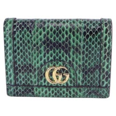 Gucci GG Marmont Python Leather Wallet