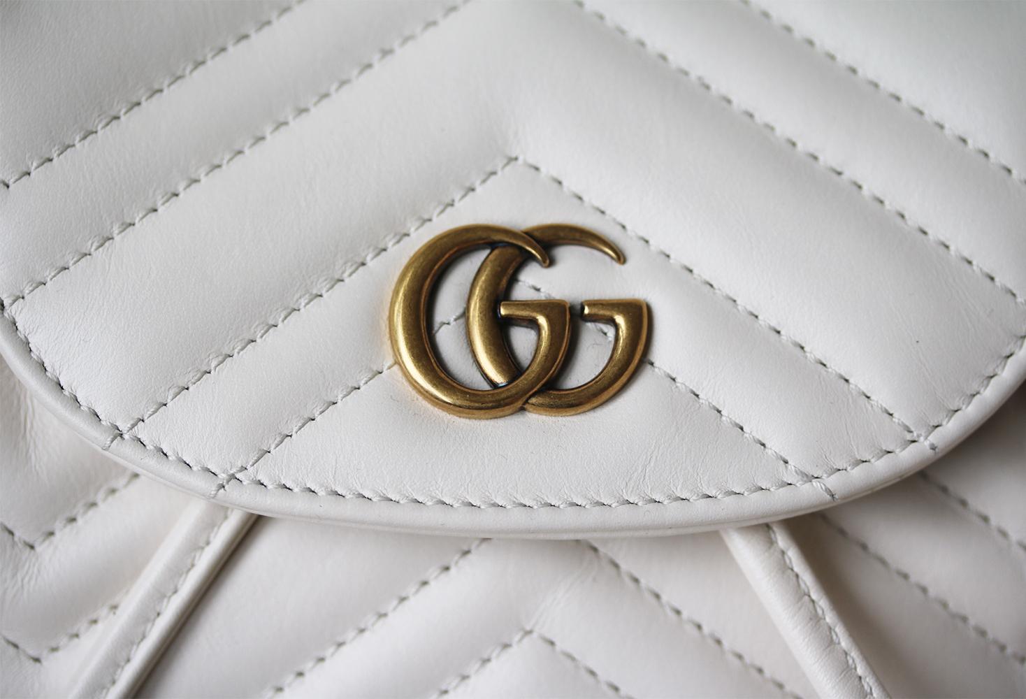 Gucci GG Marmont Quilted Leather Backpack In New Condition In London, GB