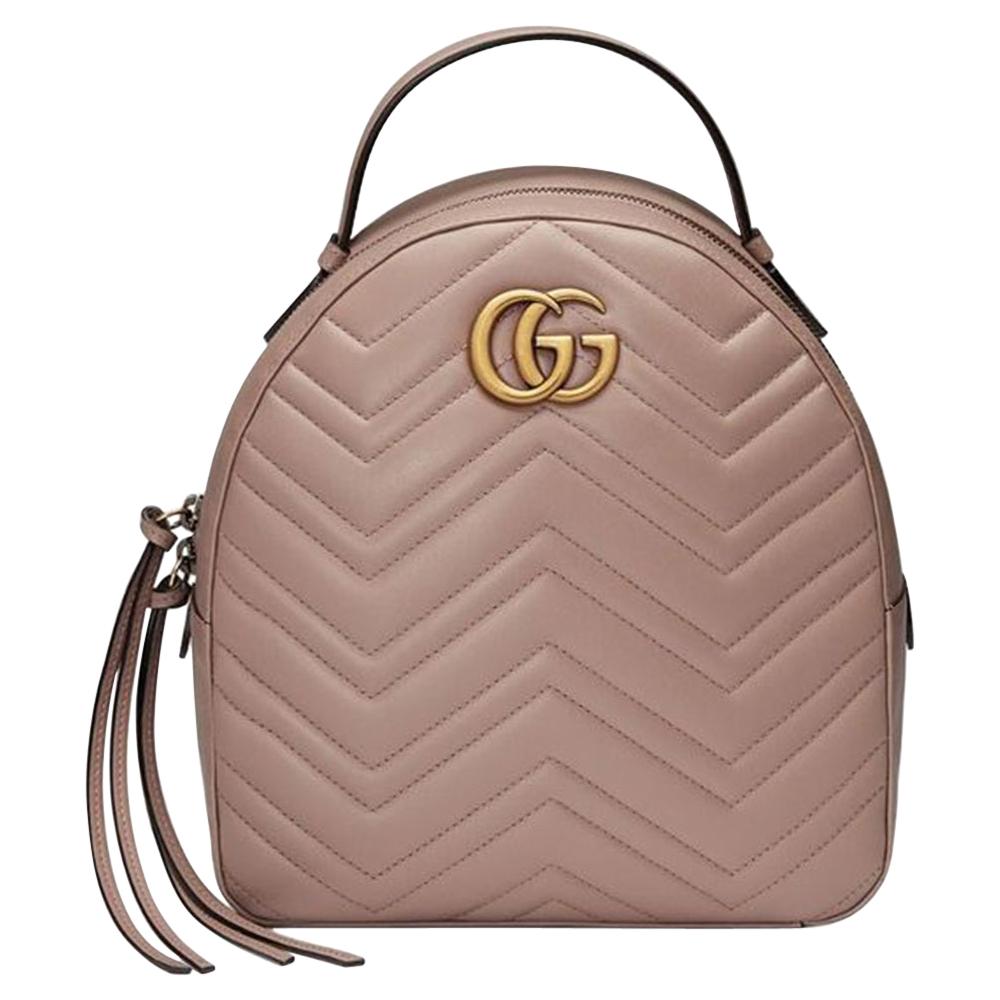 gg marmont quilted leather backpack