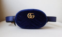 Gucci GG Marmont Quilted Velvet Belt Bag