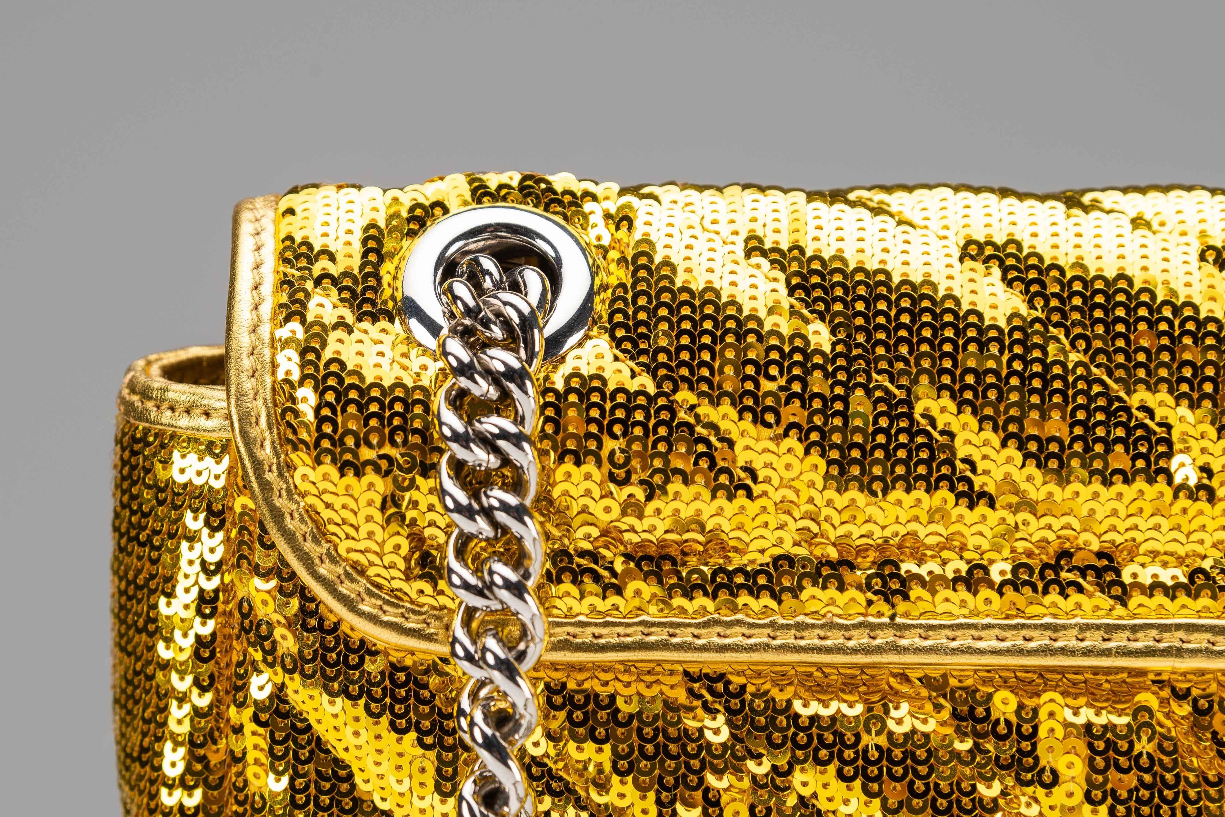 Gucci GG Marmont Rare Gold Diagonal Sequins 8