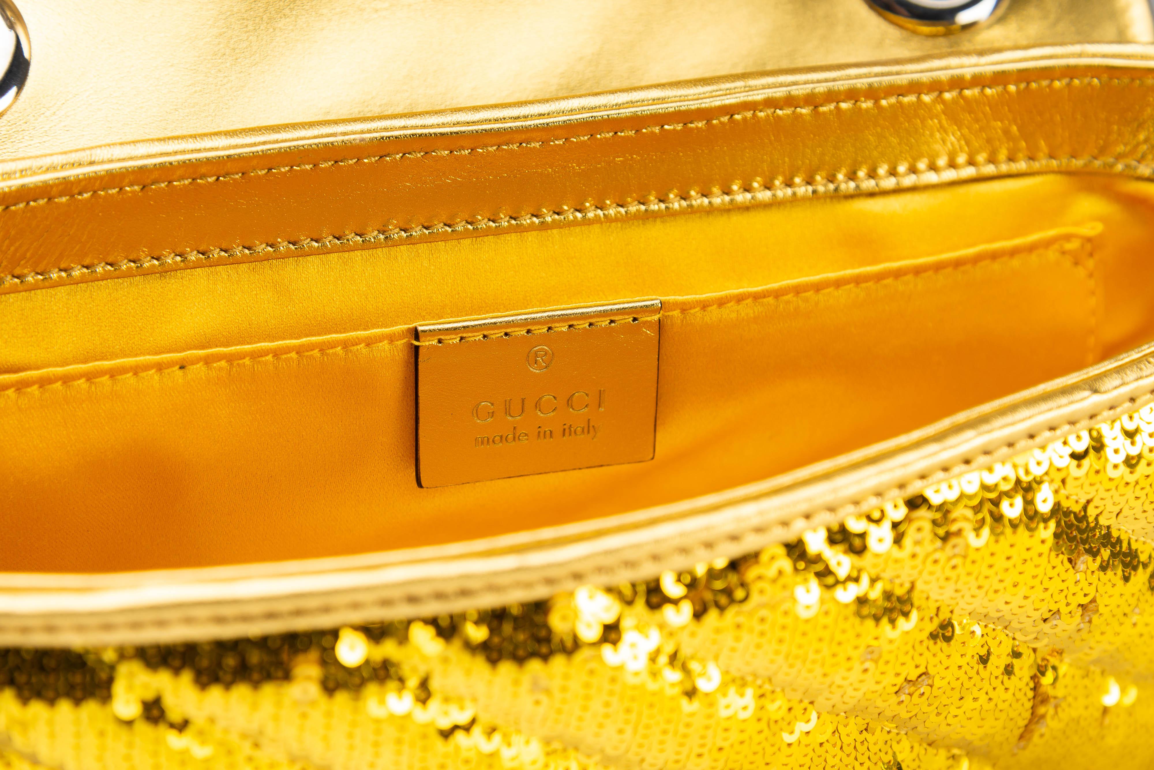 Gucci GG Marmont Rare Gold Diagonal Sequins 9