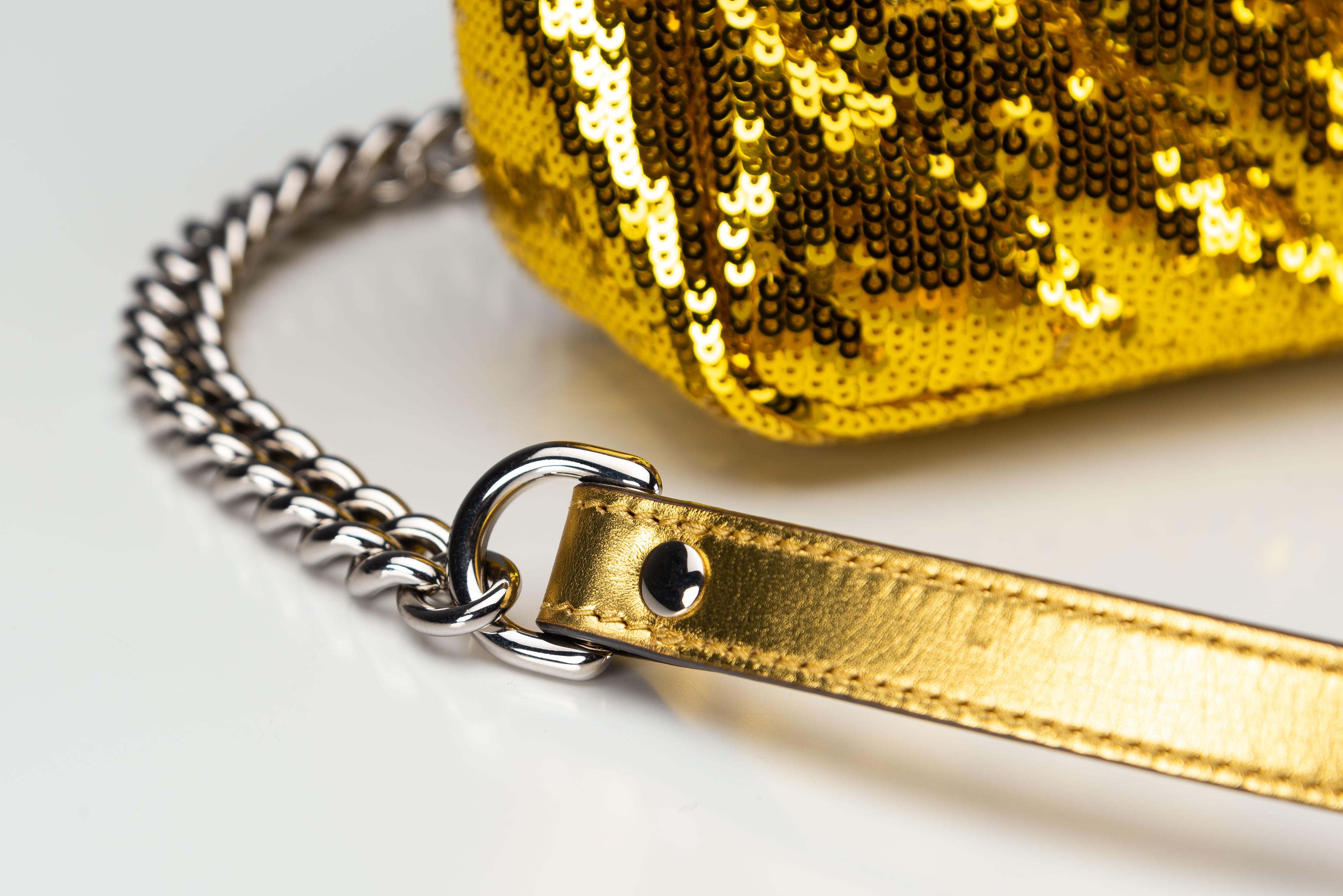 Gucci GG Marmont Rare Gold Diagonal Sequins 4