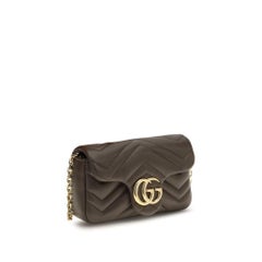 Gucci GG Marmont Shoulder Bag — Brown