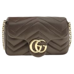 Gucci GG Marmont Shoulder Bag — Brown