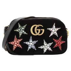Gucci GG Marmont Shoulder Bag Crystal Embellished