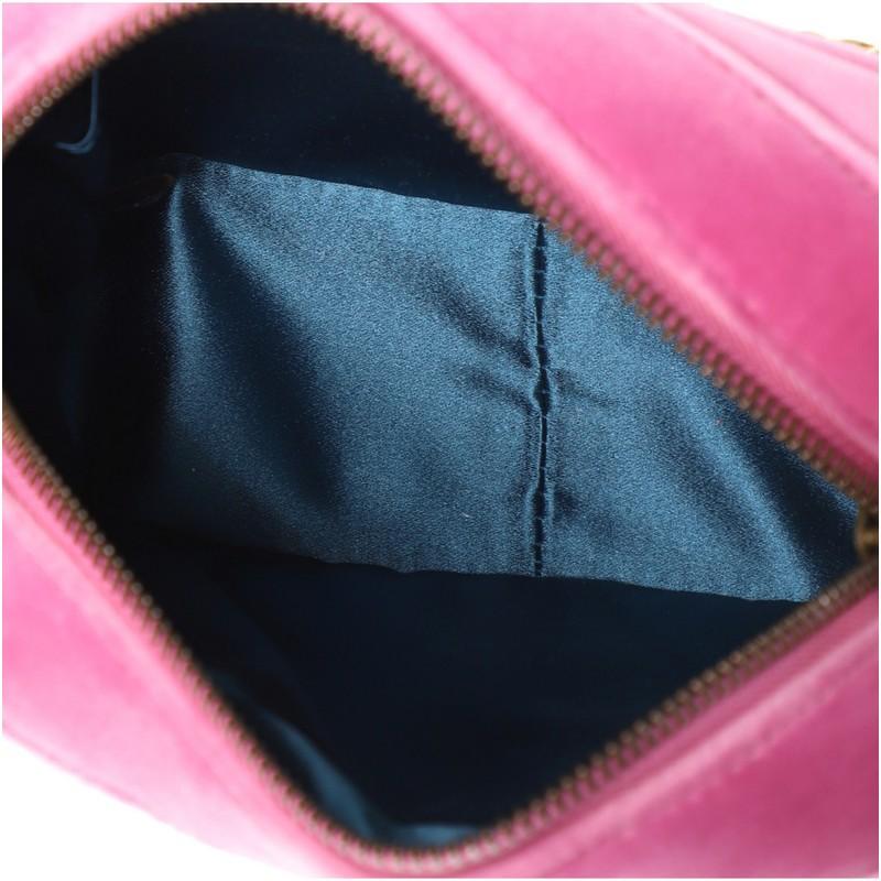 Gucci GG Marmont Shoulder Bag Crystal Embellished Matelasse Velvet Mini 1